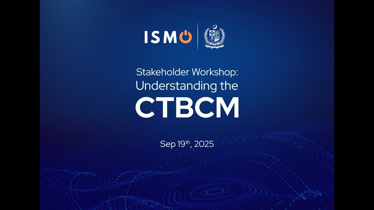 Stakeholder Workshop Understanding the CTBCM   ISB 19.09.2025