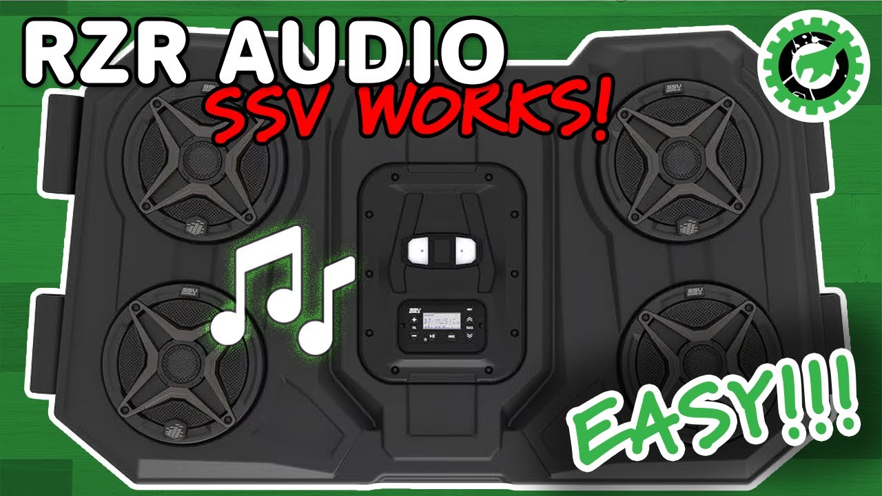 Polaris RZR AUDIO! SSV Works Overhead Stereo Installation! [DIY]
