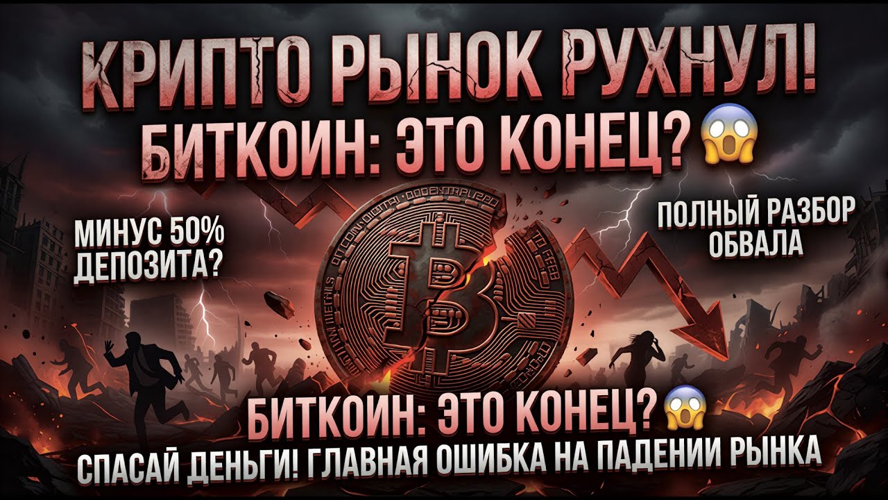 ЧТО ПРОИЗОЙДЕТ С BITCOIN? Разбор падения на графиках