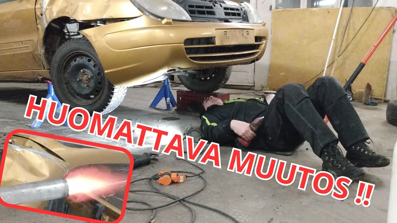 Rakennetaan pakoputki - nyt TULIVOIMAA autoon