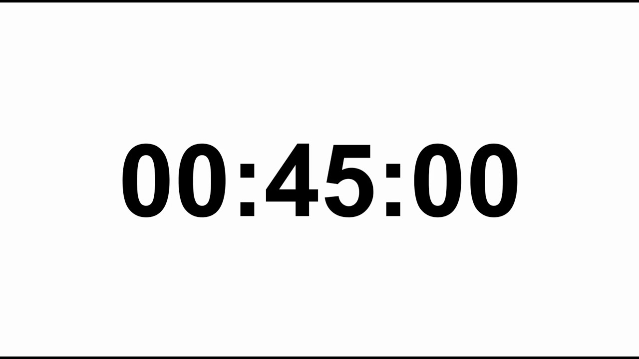 45-Minute Timer Countdown White-Background