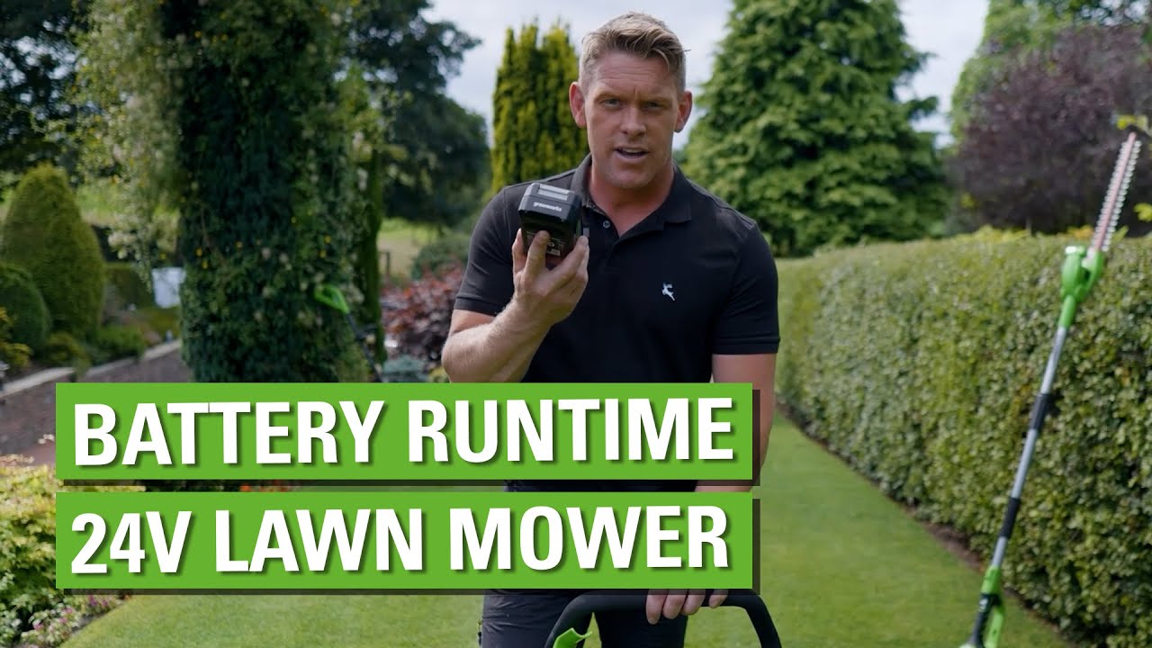 Greenworks Battery Runtime – 24V Lawn Mower