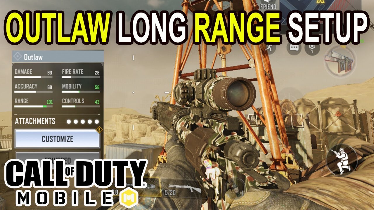 Outlaw Hidden Long Range & High Mobility Setup | Gunsmith Update in COD Mobile | Call of Duty Mobile