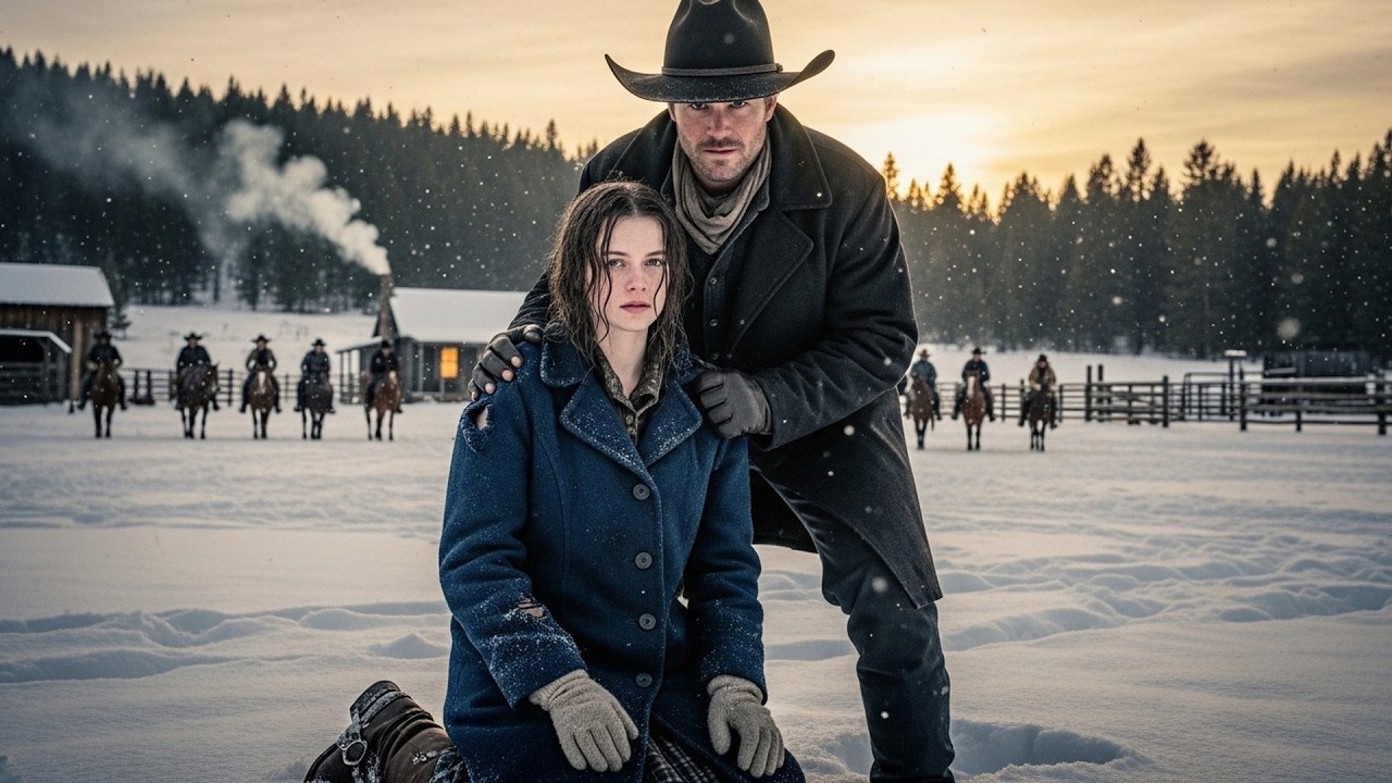 Ten Men Were Chasing Her Through Winter, A Cowboy Found Her And Said 