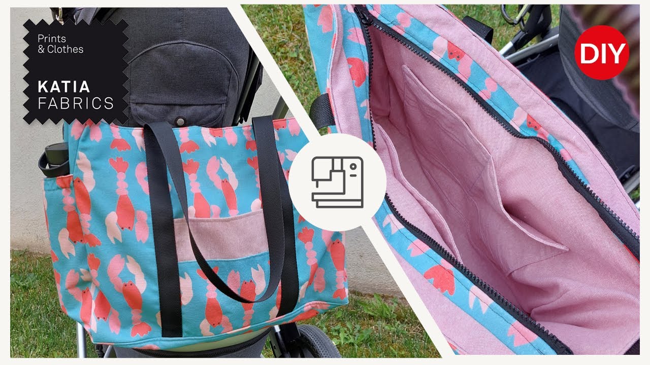 Cómo hacer un bolso de tela para carro de bebé 👶
