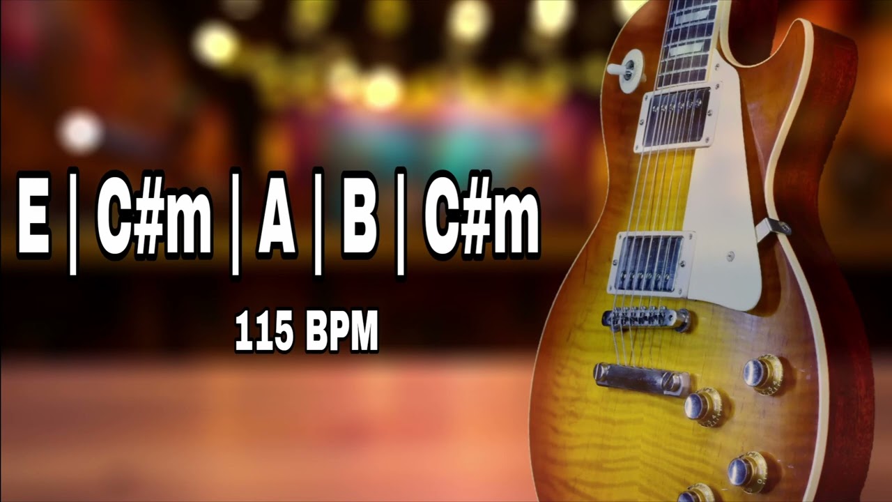 Electric Guitar Picking Loop 115 BPM [ E C#m A B C#m ]