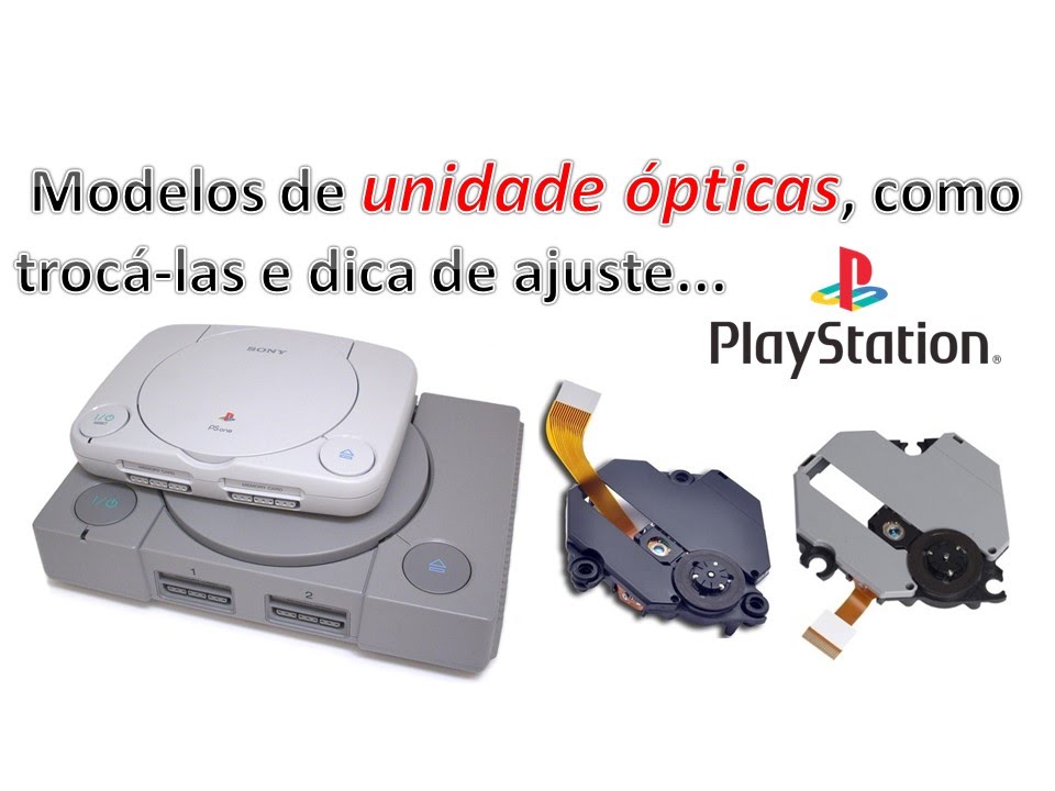 # 32 - MODELOS DE UNIDADES ÓPTICAS PS1, COMO TROCAR E DICA DE AJUSTE