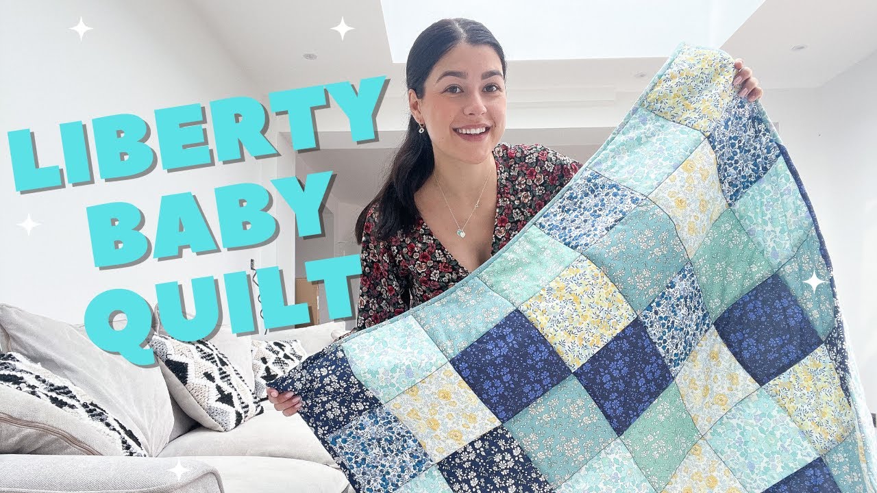 Sewing Vlog: Make a Liberty Baby Quilt with me!