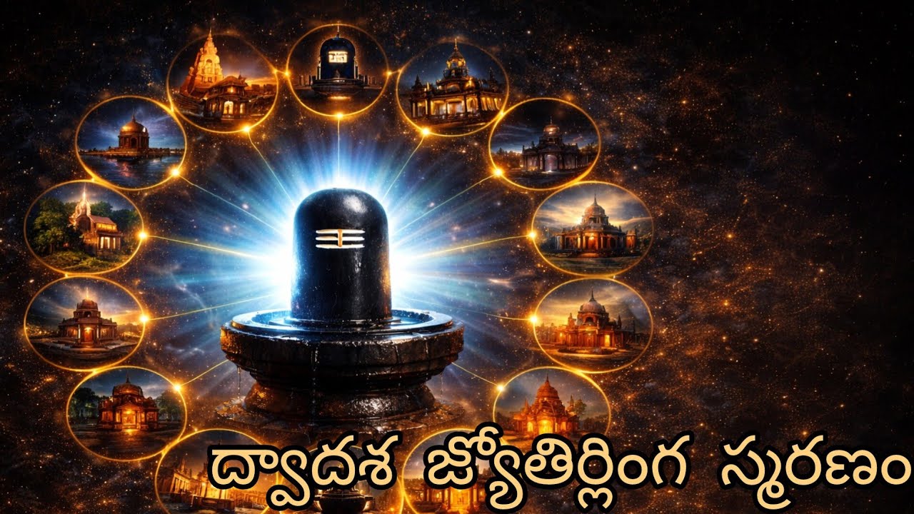 ద్వాదశ జ్యోతిర్లింగ స్మరణం | మహా పుణ్యం | 12 Jyotirlinga Shiva Bhakti Telugu