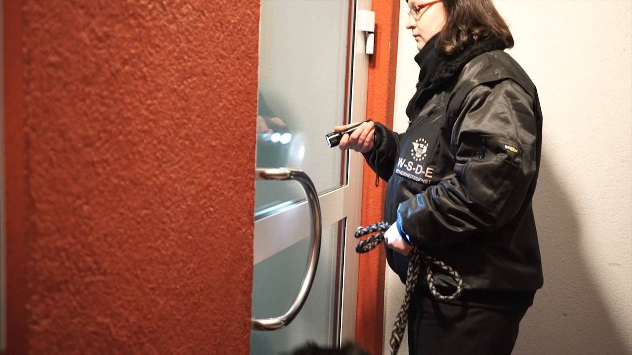 Nachtschicht mit dem Wach-  und Sicherheitsdienst