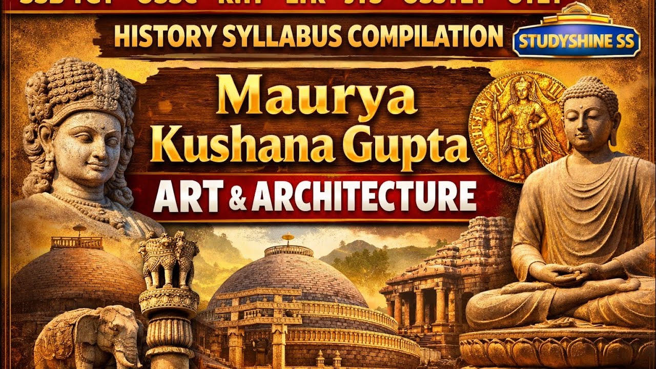 MAURYA GUPTA KUSHANA ART II SSB TGT MCQ DISCUSSION II PYQ SERIES EXAM PAPER II SUPER 30 SERIES 