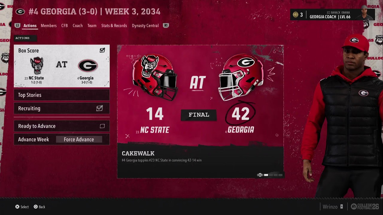Georgia vs NC State