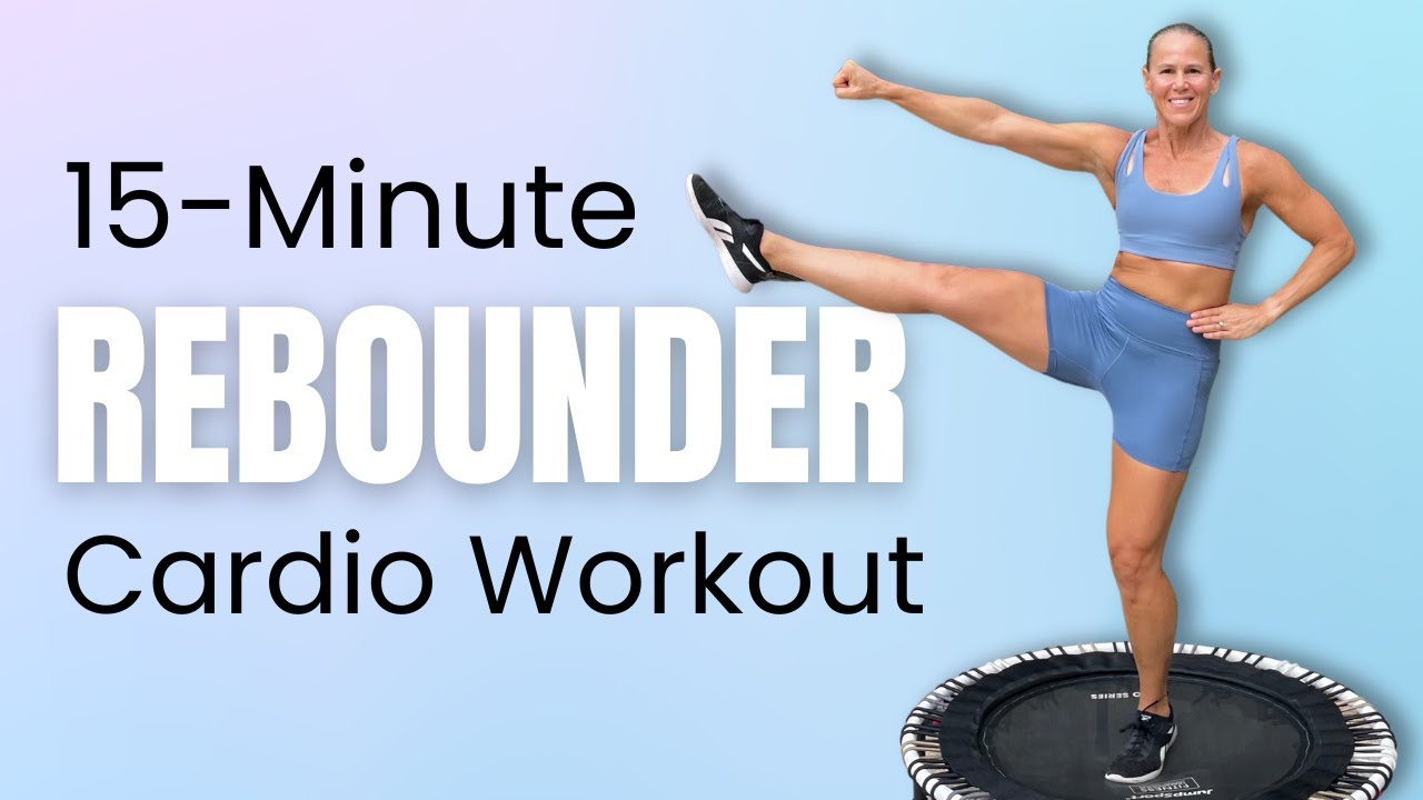 15 MIN REBOUNDER CARDIO BOUNCE | At Home Trampoline Workout