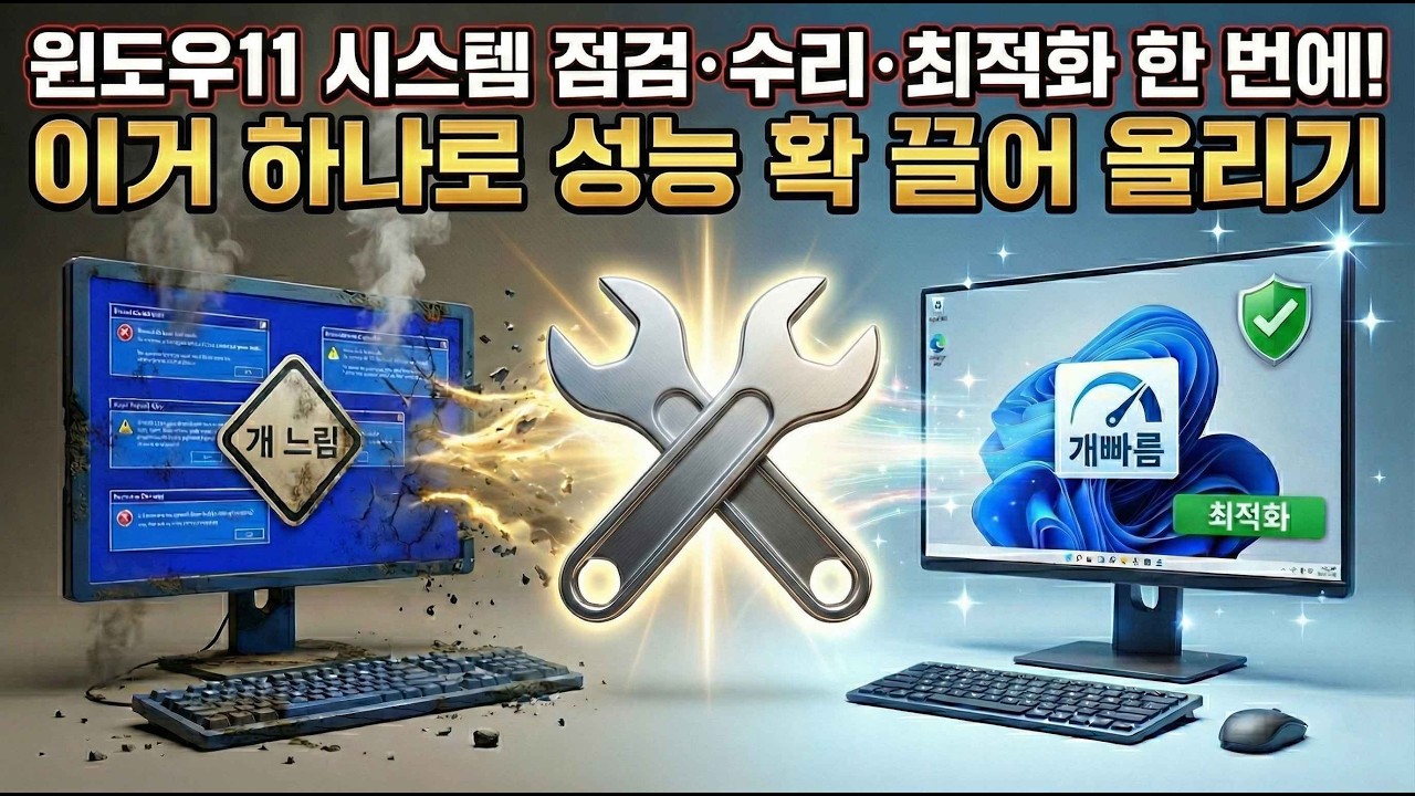 윈도우11 시스템 점검&middot;수리&middot;최적화 한 번에! 이거 하나로 성능 확 끌어 올리기