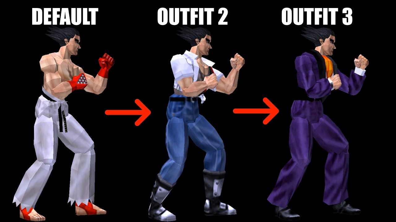 Every Tekken 2 Costume + Side by Side Comparison