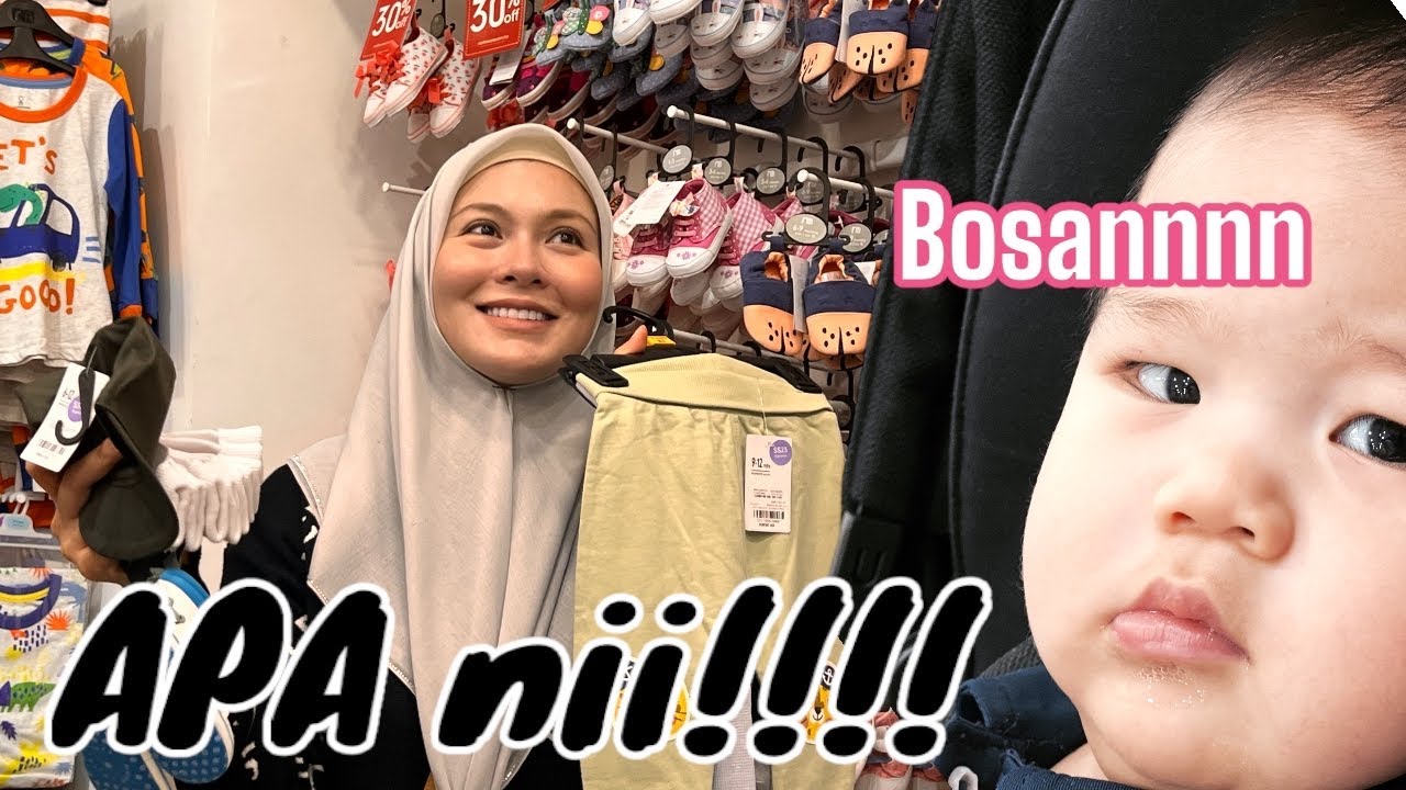 Shopping sampai tak ingat anak😂