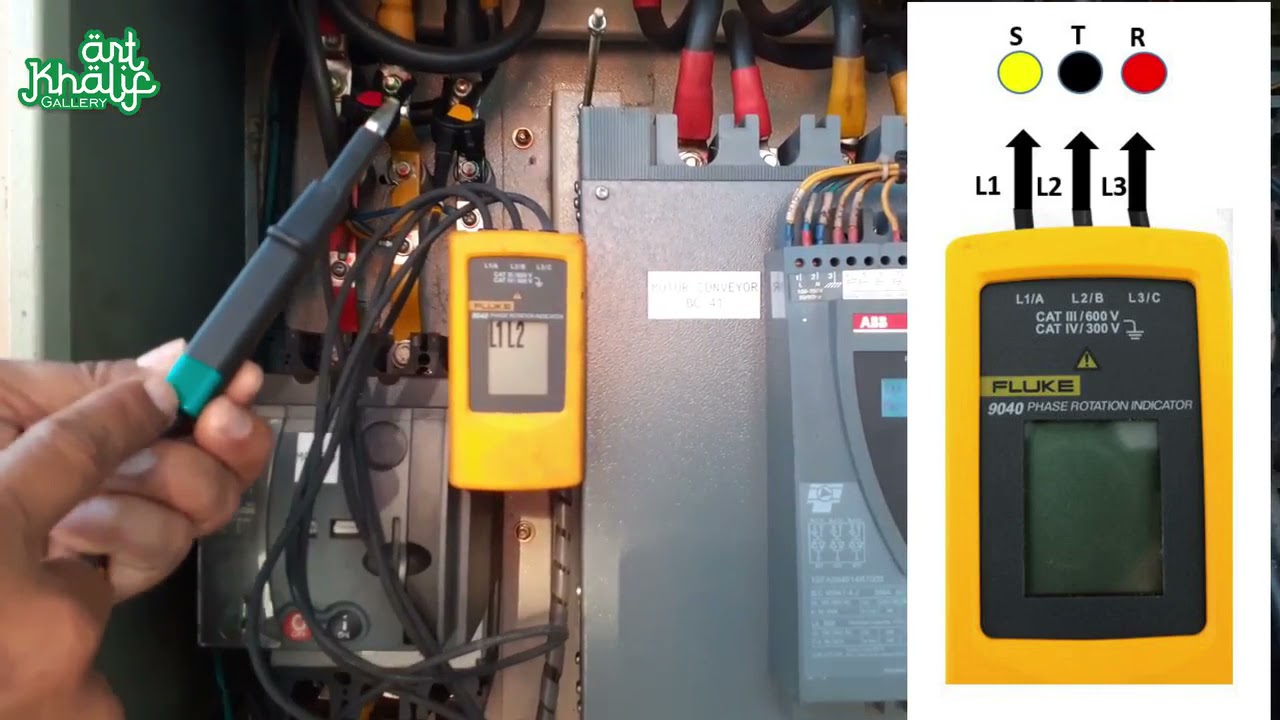 Cara Menggunakan Phase rotation indicator Fluke 9040