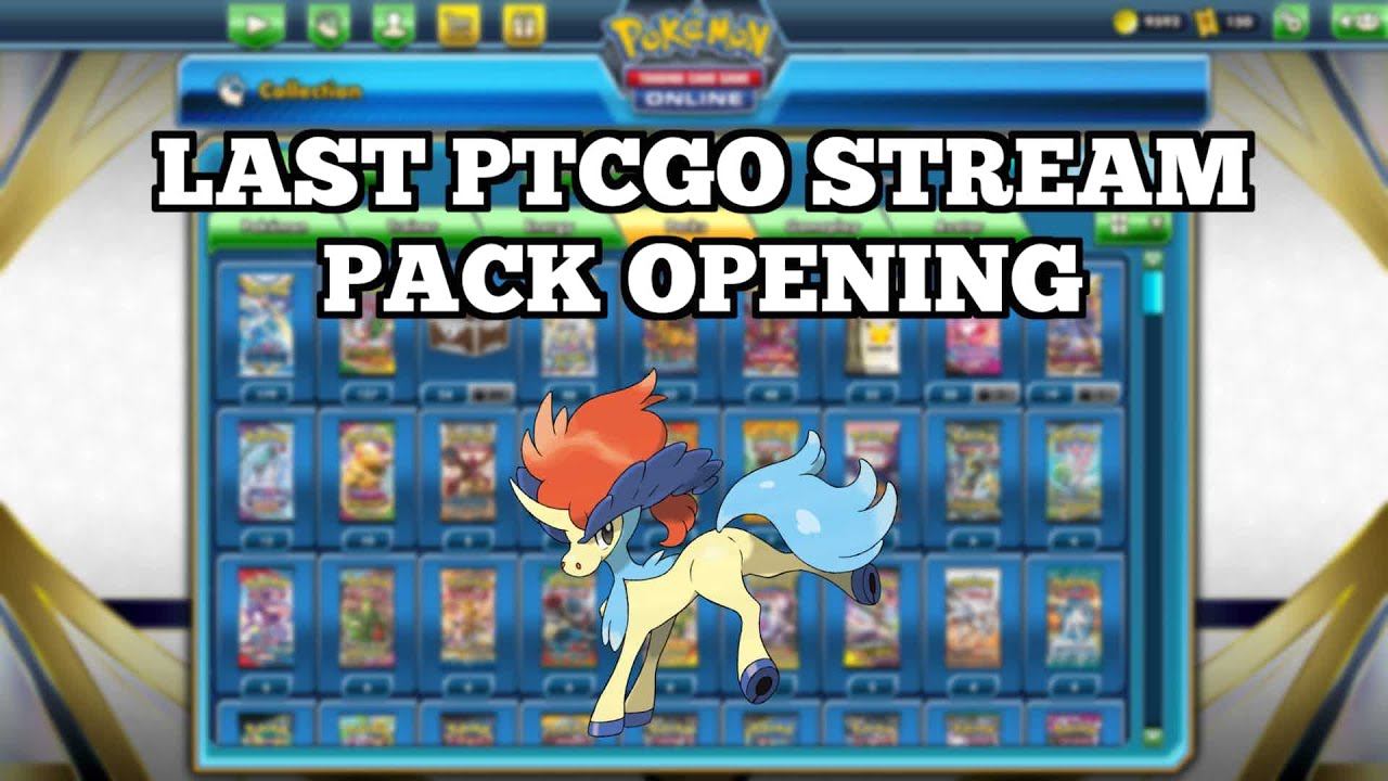 LAST EVER PTCGO STREAM- HUGE PACK OPENING!