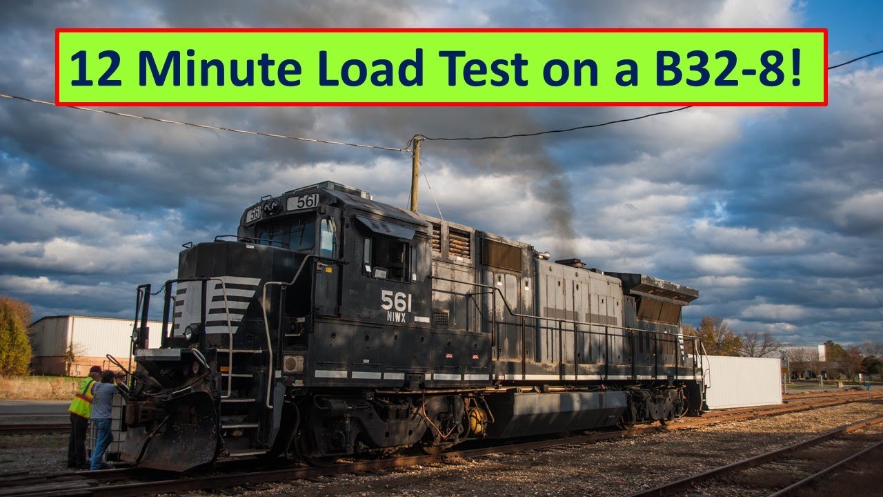 Former Norfolk Southern B32-8 Load Test: NIWX #561 full 12 minute test!