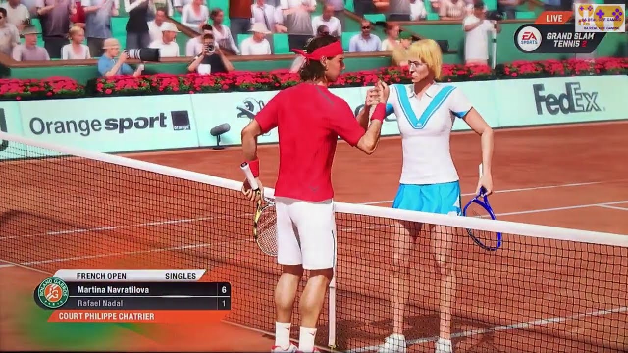 GRAND SLAM TENNIS 2 EA SPORTS FADES & FANTASY CLASSICS SUPERSTAR LEVEL Рафаэль Надаль против М. Н...