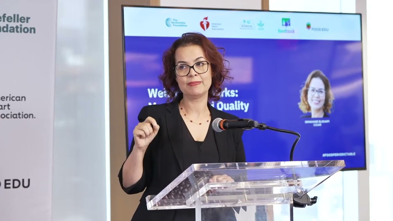 Ismahane Elouafi (Building a Global Commons on Food Quality). Periodic Table of Food Initiative