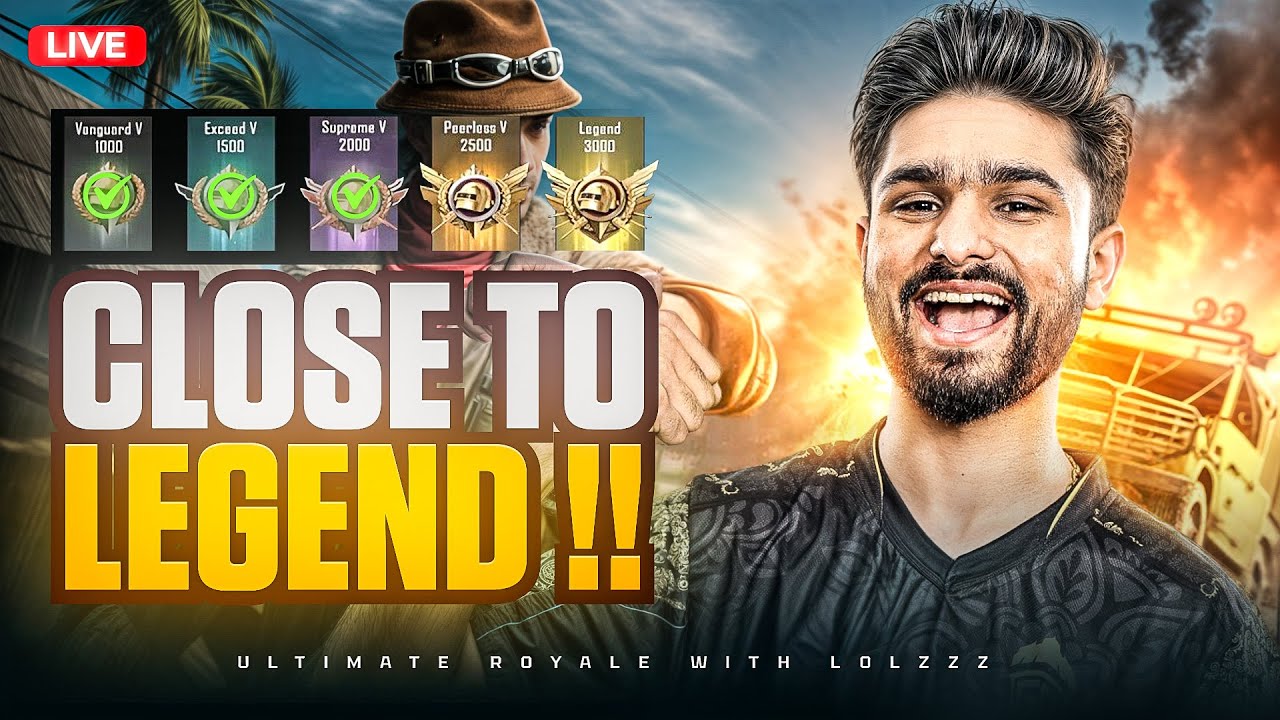 SERIOUS RANK PUSH IN ULTIMATE ROYALE | LEGEND KAB HOGA? | BGMI LIVE