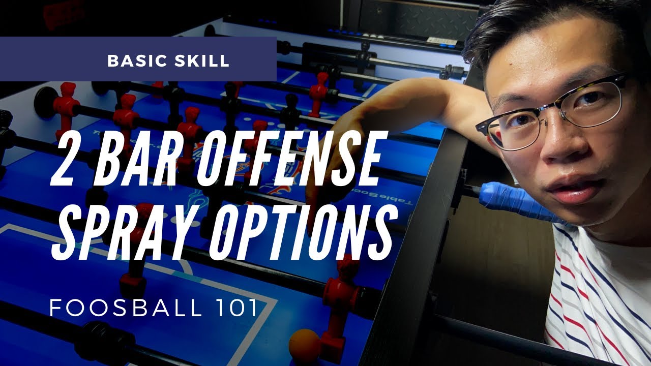 How many SPRAY OPTIONS from 2 BAR? | Foosball 101 (foosball tips)