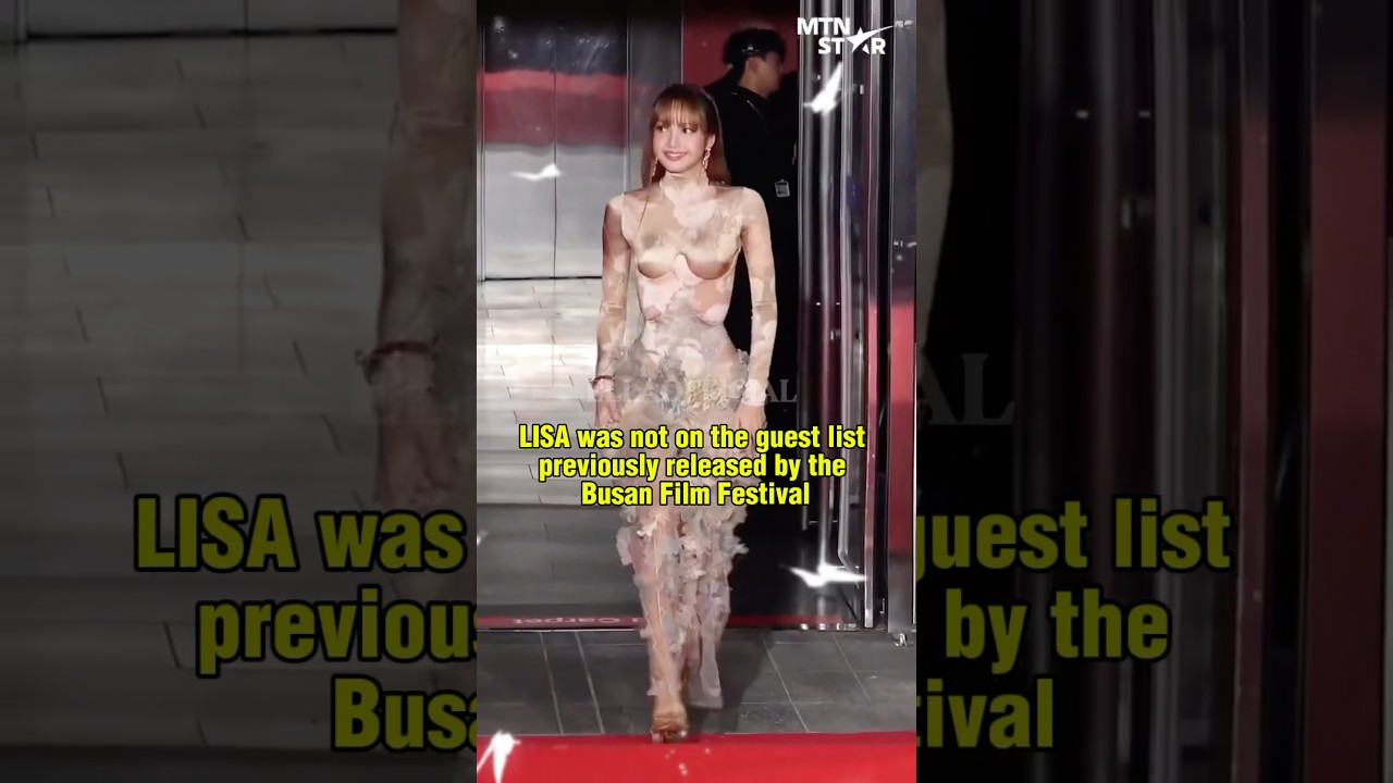 LISA MAKES A SURPRISE APPEARANCE AT THE Busan International Film Festival 😱 #lisa #lalisa #lisaedit