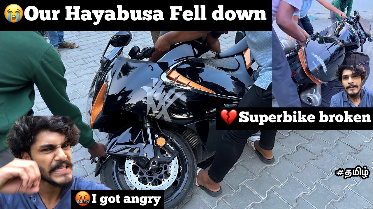 😭Our Hayabusa F*ll down 💔superbike completely br*ken 🤬I got a*gry 🥺he dr*oped our bike | TTF |