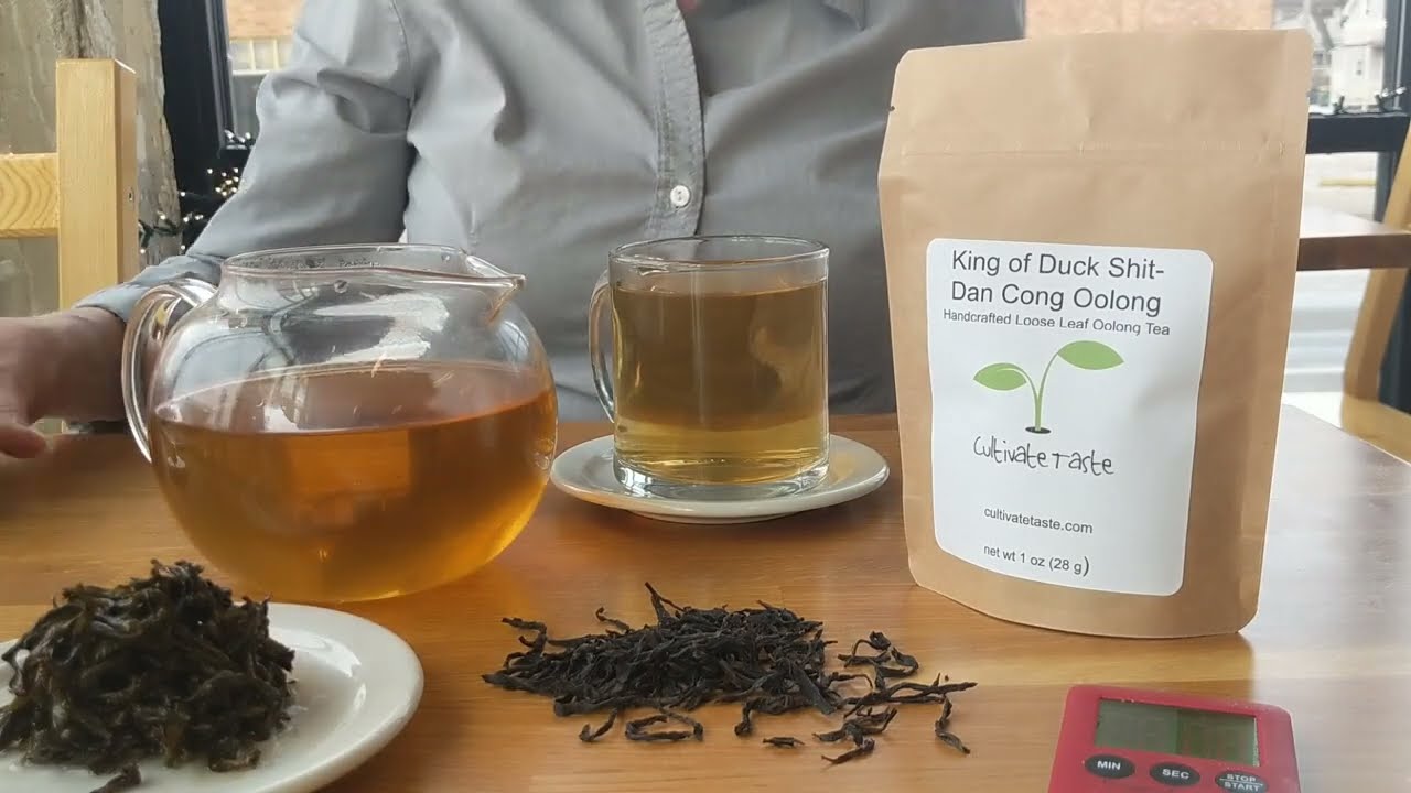Brewing some Dan Cong - King  of the Shit Oolong tea from Cultivate Taste Tea Salon.