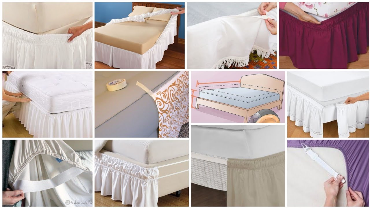 How to make bed skirt & Frilly  images Explanation by Kushi / bed sheet classic ruffles ideas