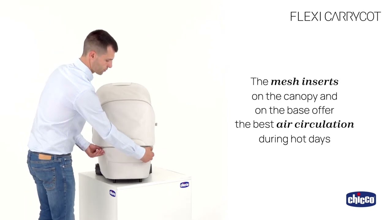 Flexi carrycot: lightness and practicality in one touch