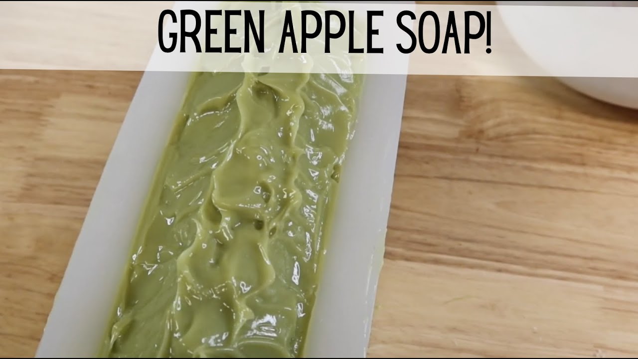 Making Green Apple Cold Process Soap!