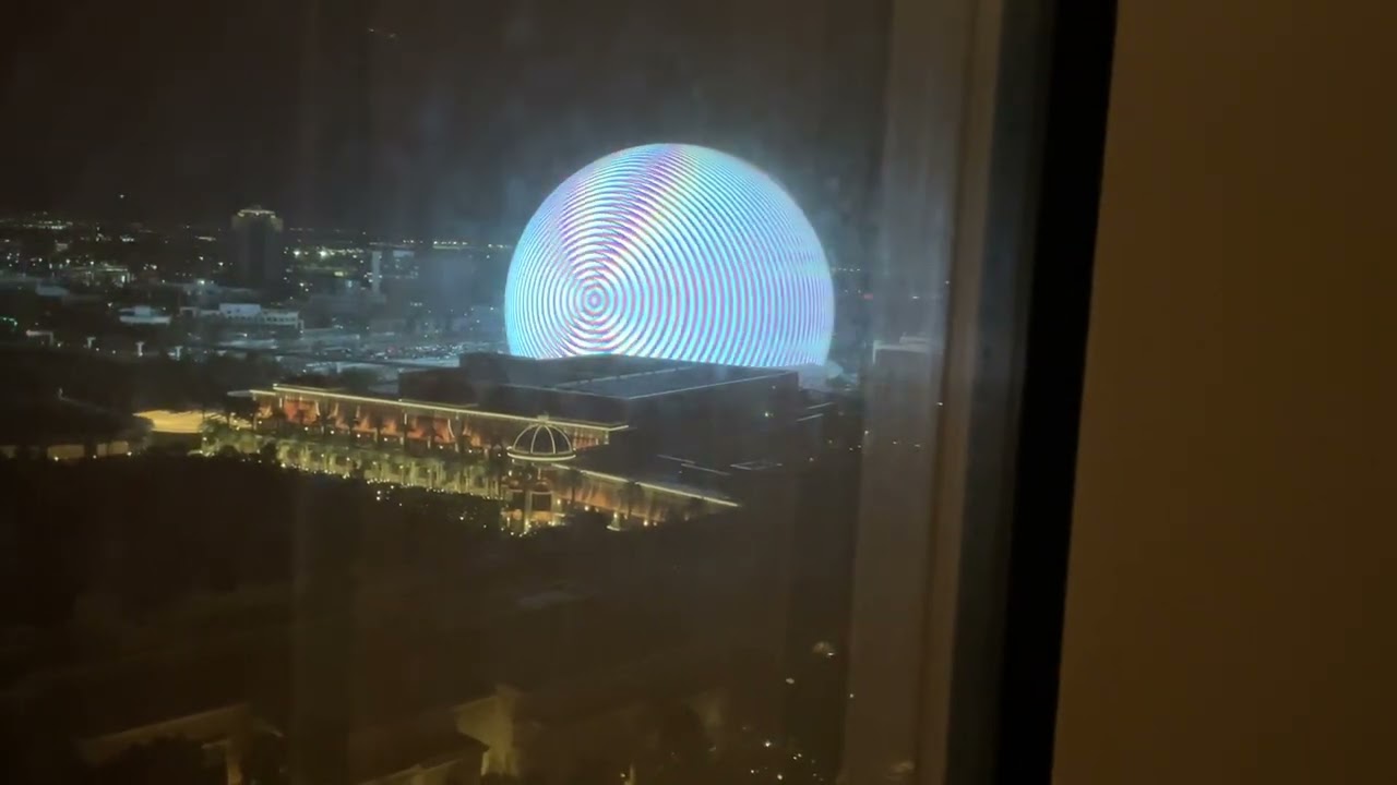 Wynn hotel view from window  of the sphere  is Las Vegas 