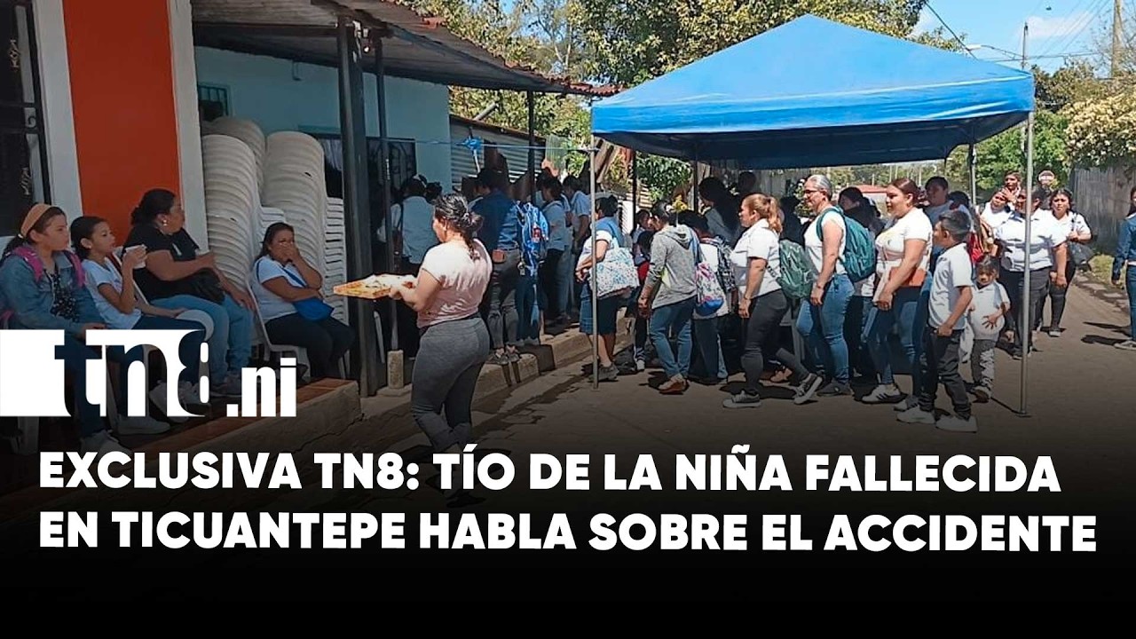 Exclusiva TN8: Tío de niña fallecida en Ticuantepe asegura ‘busero aventajó en curva’