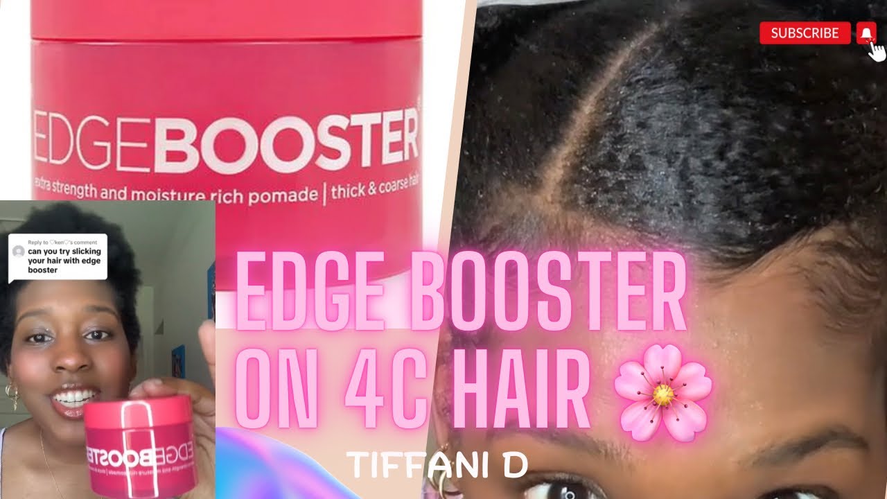 EDGE BOOSTER ON 4C NATURAL HAIR 🌸🌸🌸 (FULL VIDEO) - TIFFANI D