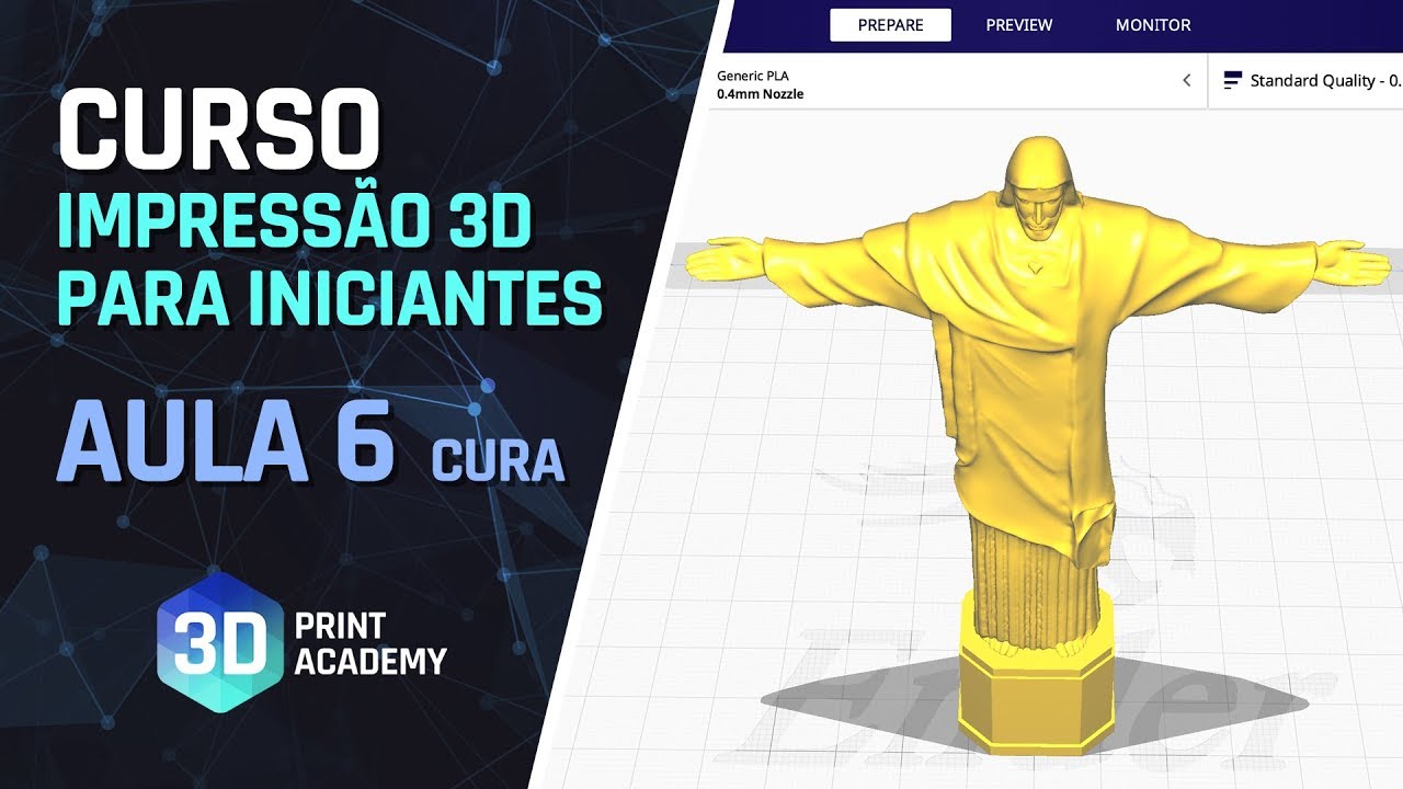 [Aula 6] CURSO IMPRESSÃO 3D para iniciantes com Cura 3D | Suportes