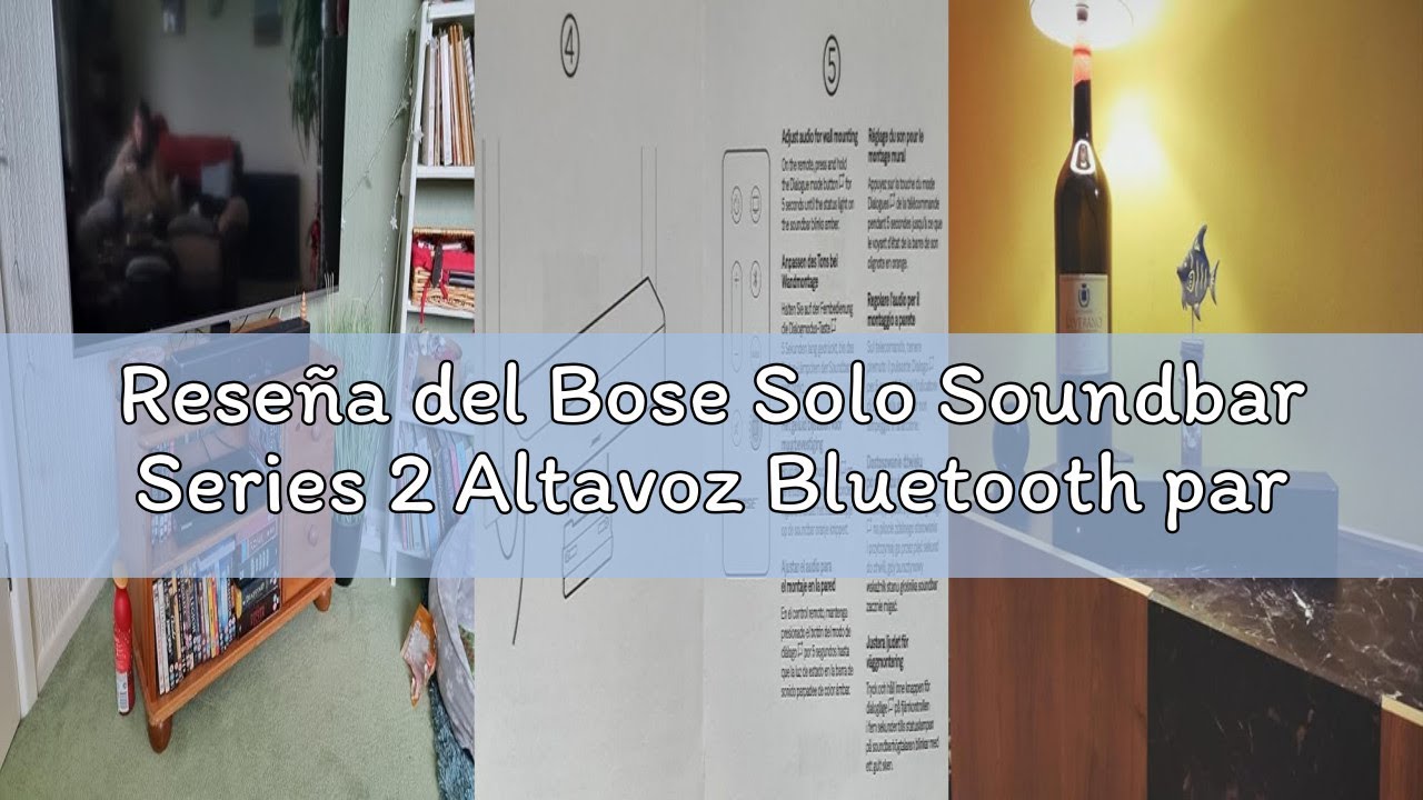 Reseña del Bose Solo Soundbar Series 2 Altavoz Bluetooth para TV, Negro