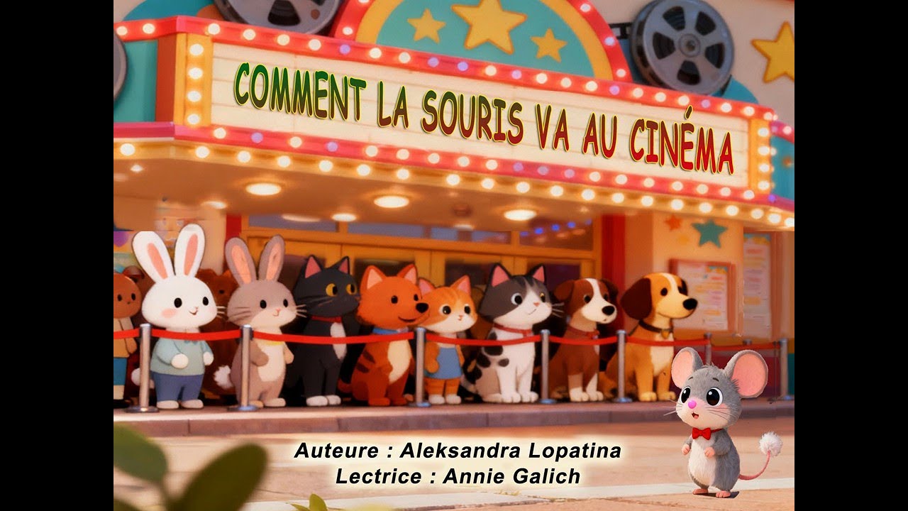Comment la souris va au cinéma. Le livre audio