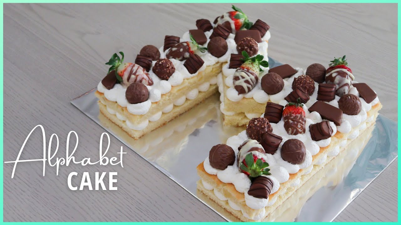 LETTER CAKE | How to make a Letter/Number Cake | Alphabet Cake Tutorial | Jennel Letizia
