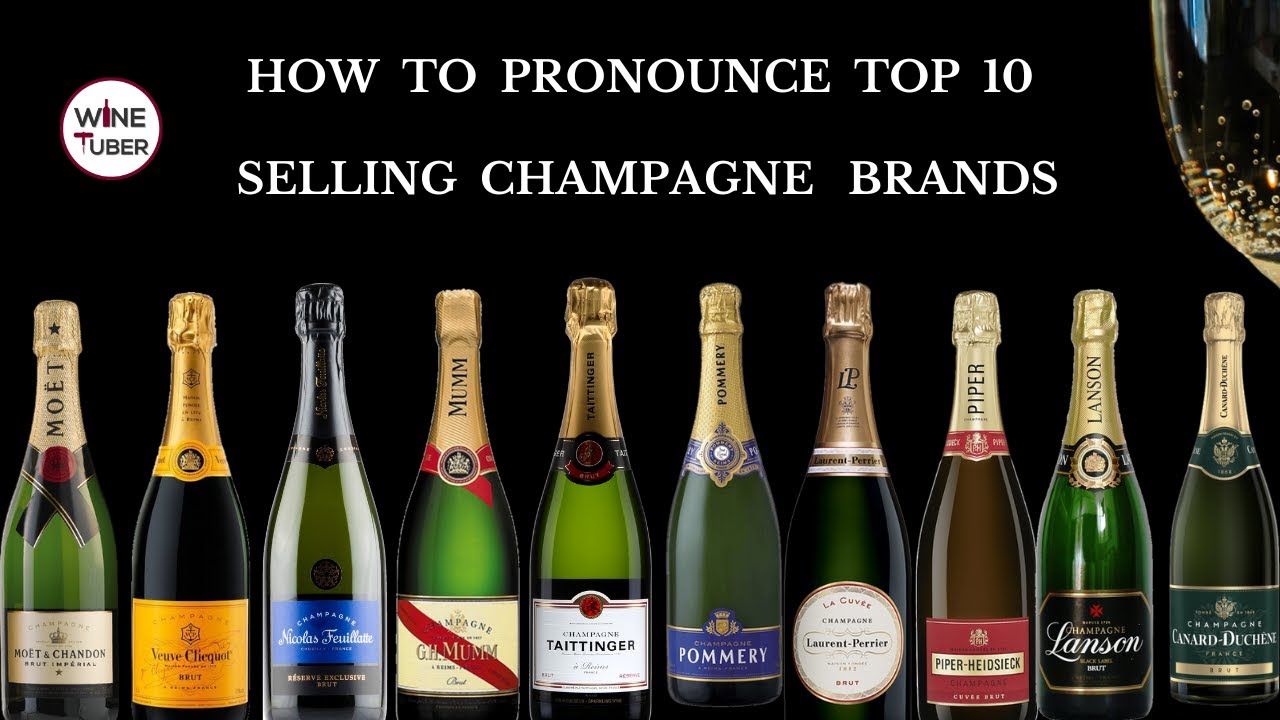 How to pronounce top selling Champagne brands correctly. Moet Chandon, Veuve Clicquot and more.