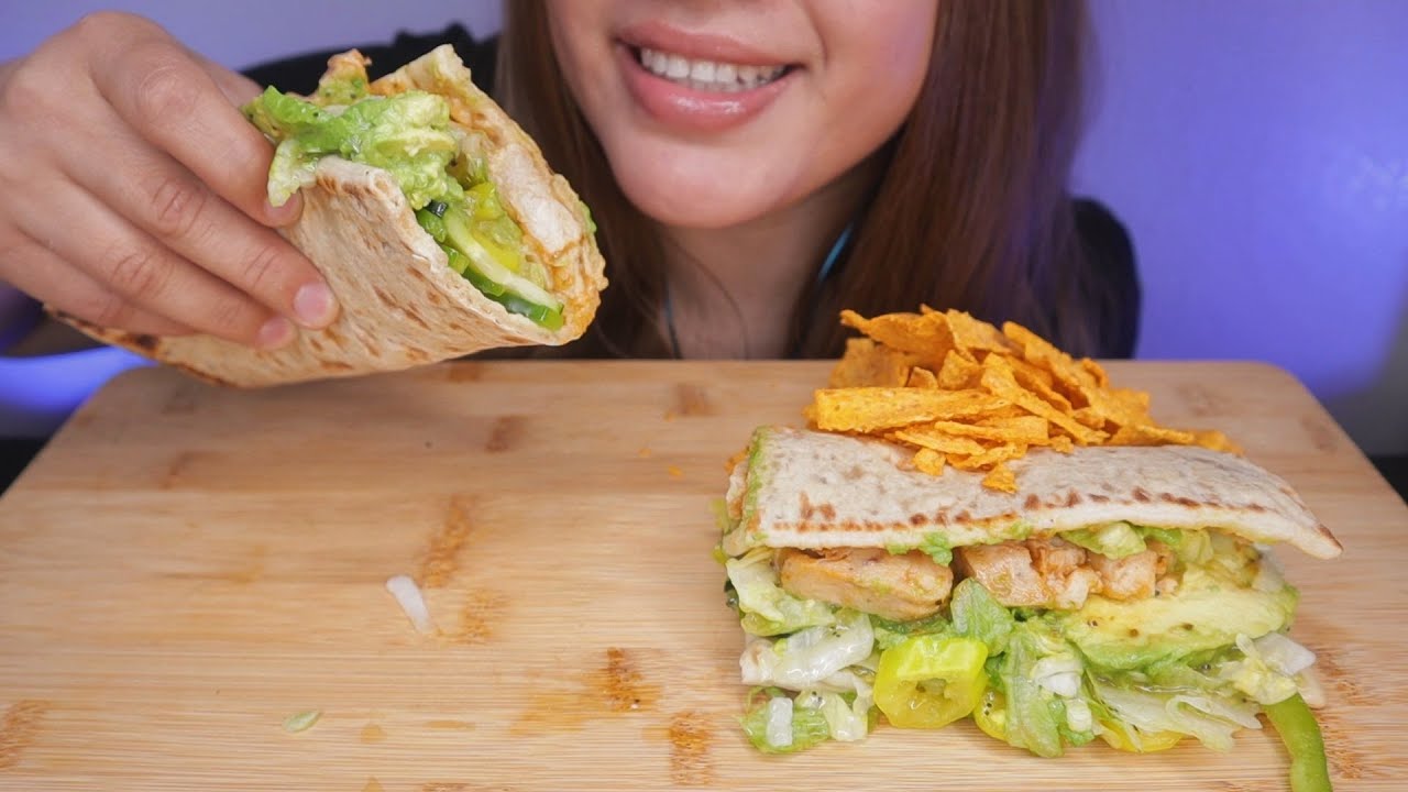 ASMR SUBWAY MUKBANG | SWEET ONION CHICKEN TERIYAKI *NO TALKING*