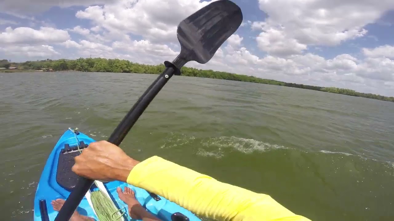 Teste do Caiaque Barracuda evolution no Mar