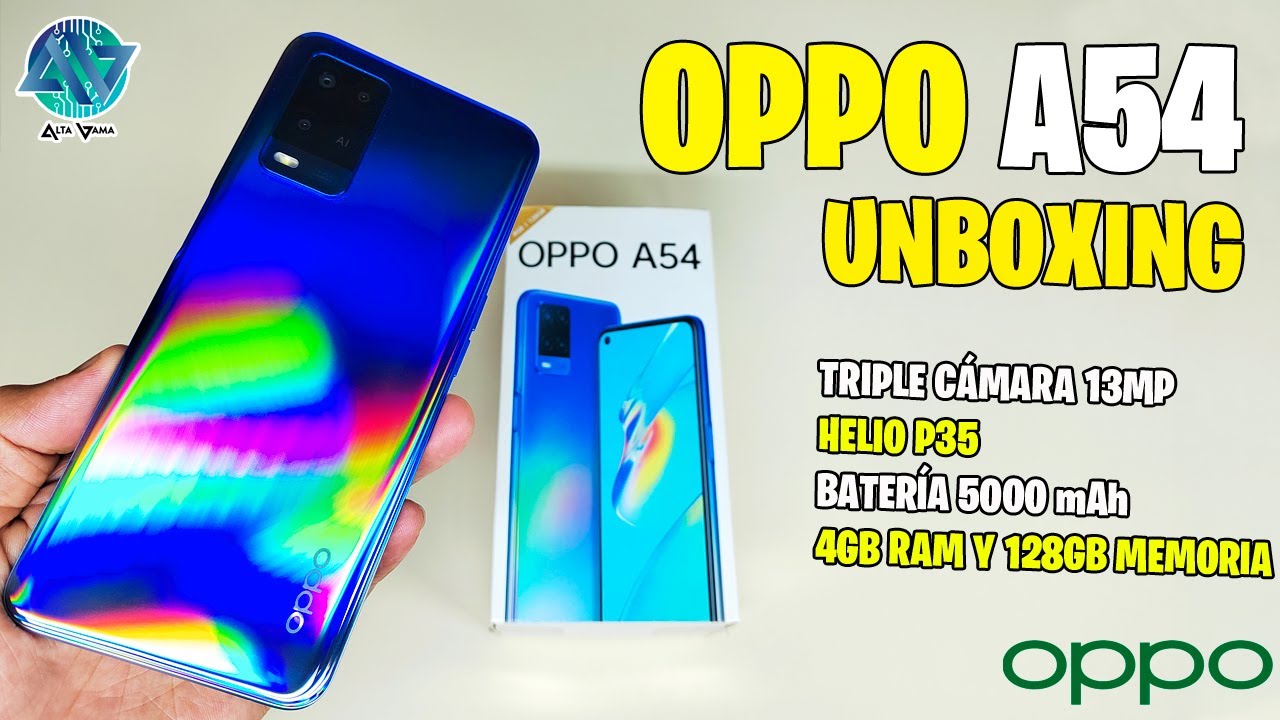 OPPO A54 en Perú: Unboxing gama media con batería 5.000 mAh y triple cámara 13MP (Helio P35)