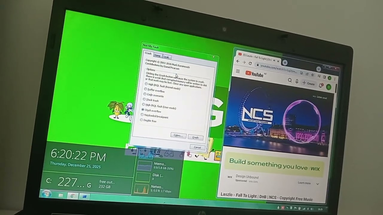 Tiny7 BSOD (NCS: Laszlo - Fall to Light has BSOD) [HP Probook 6550b]
