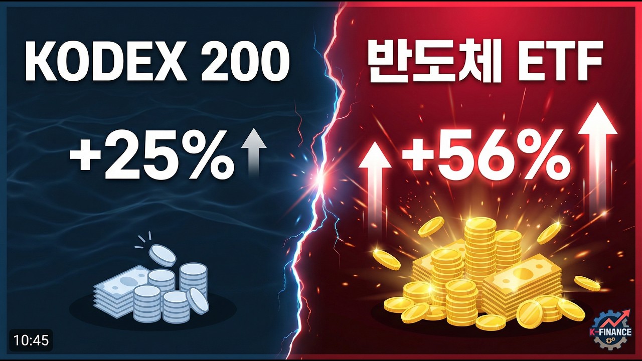 KODEX 200 vs 반도체 ETF, 모르고 사면 수백만 원 차이 납니다