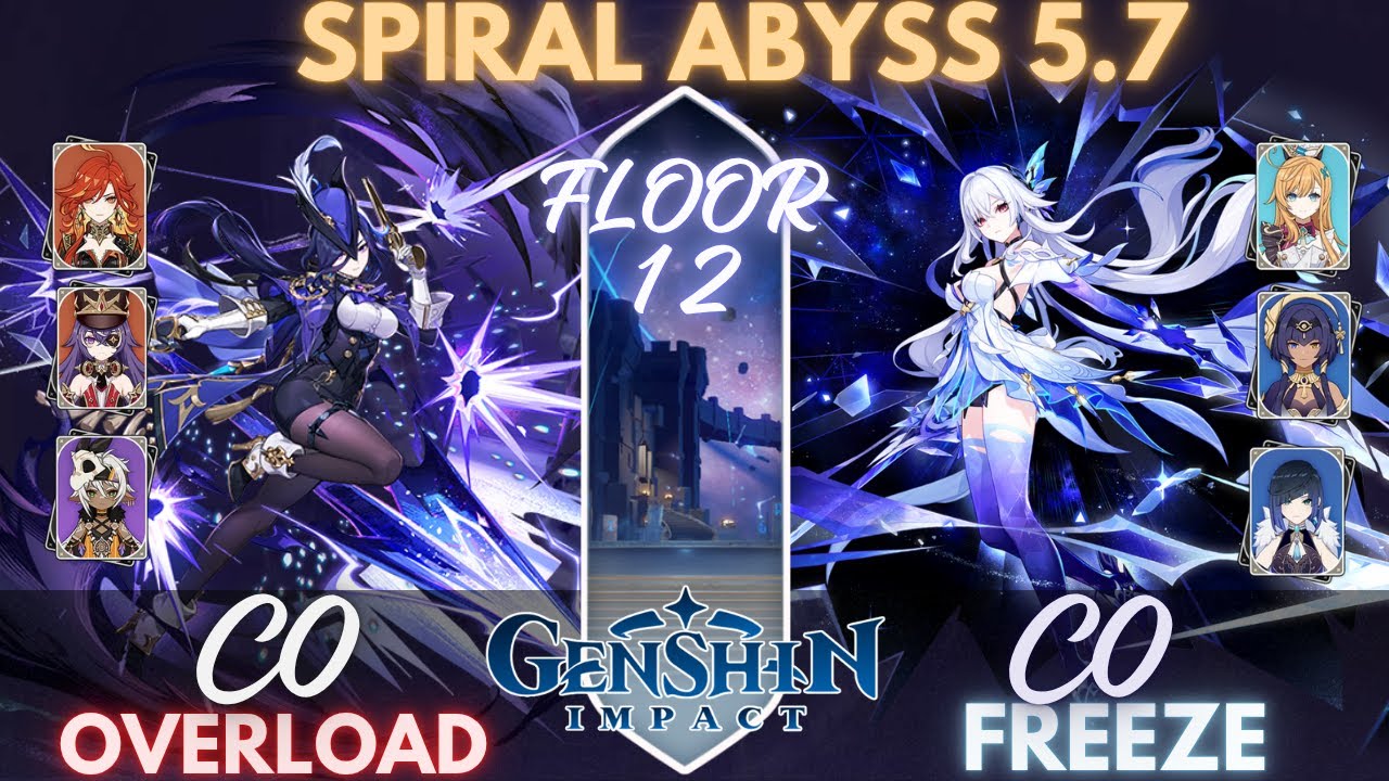SPIRAL ABYSS 5.7 FLOOR 12 - C0 CLORINDE & C0 SKIRK - GENSHIN IMPACT
