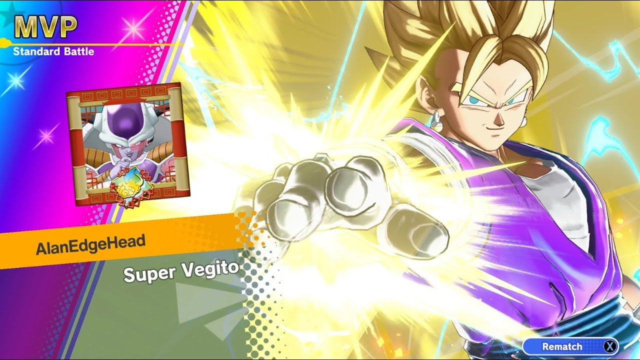 Super Vegito Legendary MVP Win Screen - Dragon Ball Gekishin Squadra