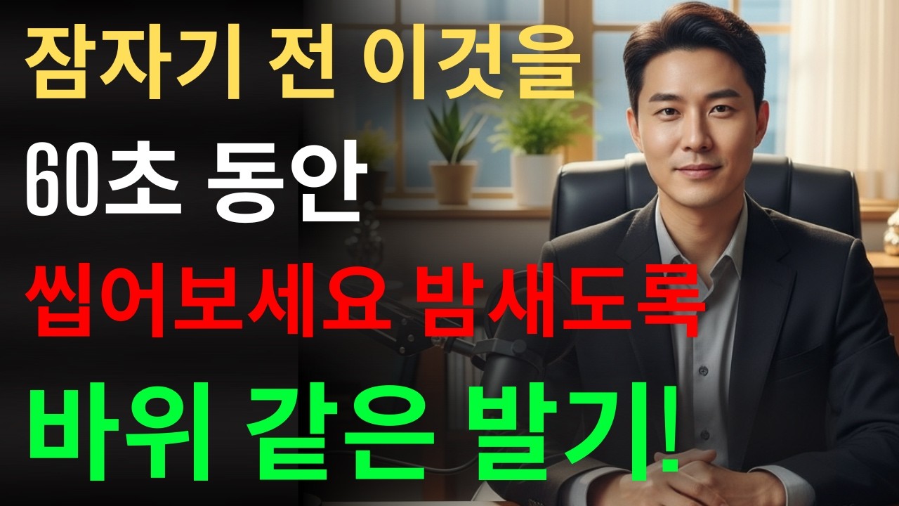 비뇨기과 전문의: 잠들기 전 60초 이것을 씹어라! 🚀 조루는 끝, 강력한 자신감 회복