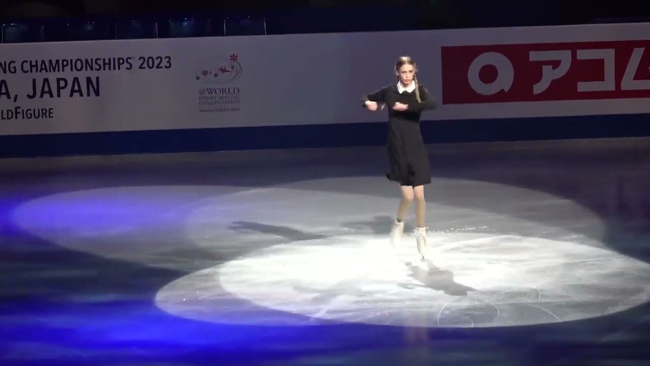 Kimmy Repond „Wednesday Addams“ at the Exhibition Gala (ISU World Figure Skating Championships 2023)